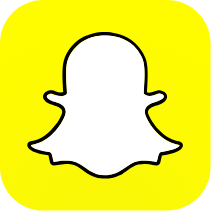 snapchat logo in yellow